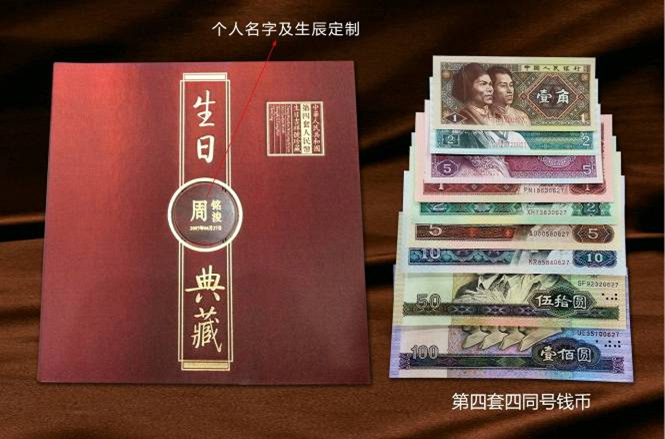 《生日典藏》同號錢幣珍藏冊第四套四同號