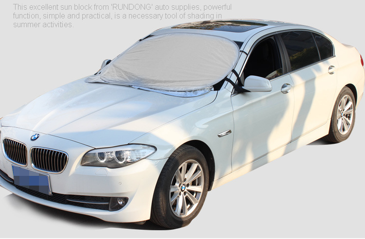 汽車(chē)用品 鋁箔植絨汽車(chē)太陽(yáng)擋 汽車(chē)用品定制 折疊遮陽(yáng)擋 定做logo