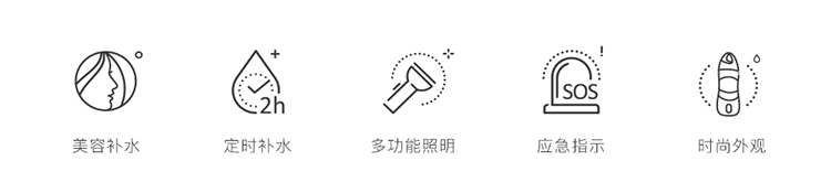 運(yùn)動(dòng)美容補(bǔ)水杯、照明水杯