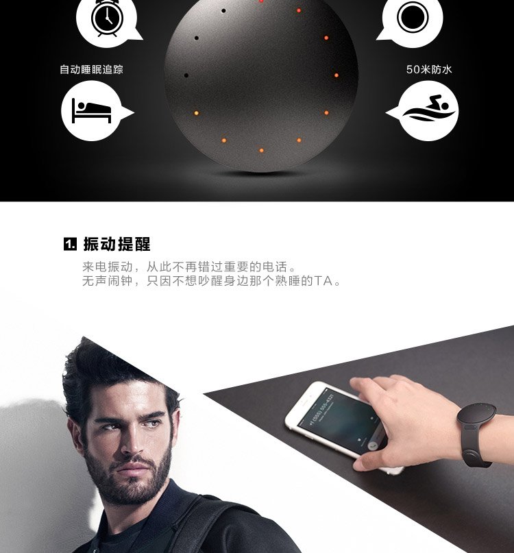 Misfit Shine2 智能手環 玫瑰金 (彩色LED 無需充電 50米防水 運動睡眠監測 音樂控制 自拍控制）