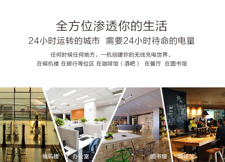 年-移動無線充，移動電源無線充電器適用于iPhone/三星/安卓