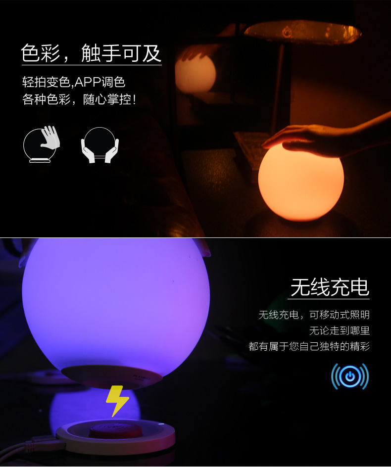 MIPOW麥泡智能炫彩球形燈Playbulb臥室床頭夜燈家居氛圍LED節能燈