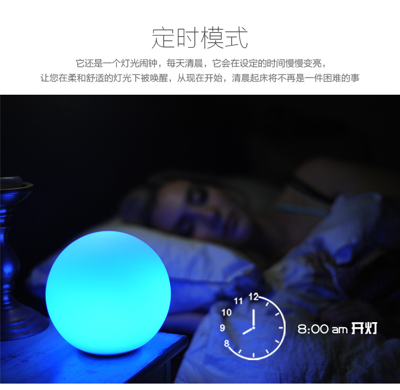 MIPOW麥泡智能炫彩球形燈Playbulb臥室床頭夜燈家居氛圍LED節能燈