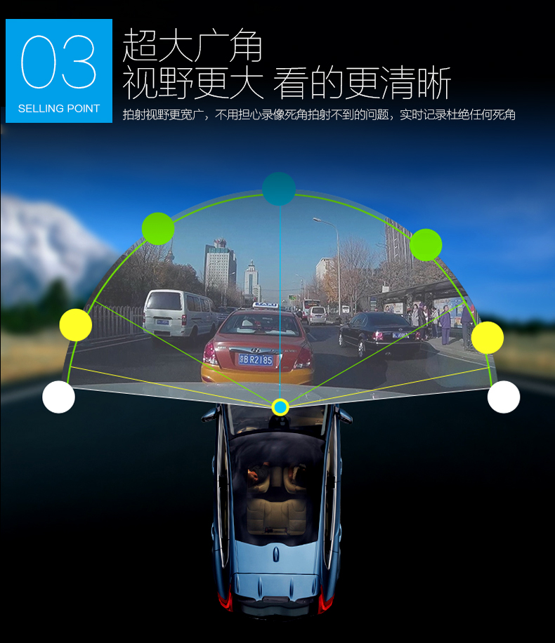 小霸王無縫循環錄影功能行車記錄儀