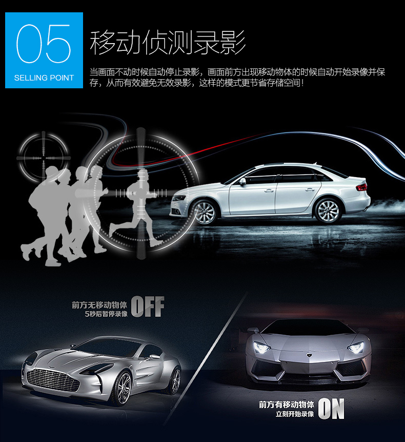 小霸王無縫循環錄影功能行車記錄儀