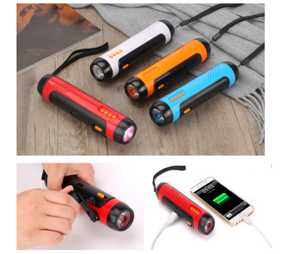 行者5合1汽車工具（手電筒、移動(dòng)電源、FM收音機(jī)、防盜報(bào)警器）