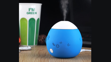 內置蘭色LED燈USB加濕器