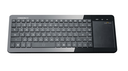 CK-470T無線觸控鍵盤觸摸TOUCH鍵無線背光發光鋰電充電鍵盤