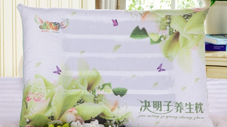 高密度全棉 炫彩決明子養生枕