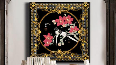 《春曉》藝術絲巾