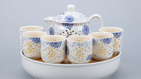 8頭玲瓏茶具、陶瓷茶具