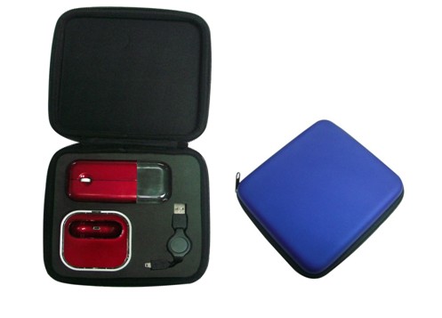 鼠標套包，筆記本旅行套裝，超薄鼠標+USB HUB